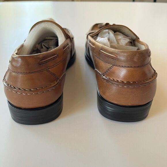 Nunn Bush Men’s Comfort Gel Brown Leather Tassel Slip On Loafer Shoe Size 8M - Picture 4 of 9